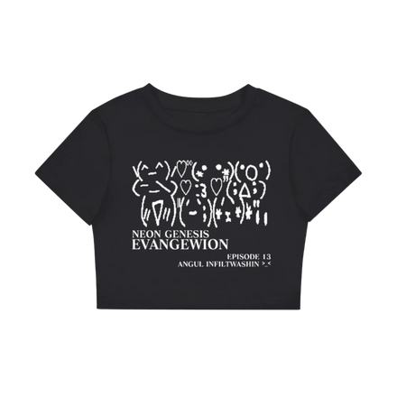 evangewion uwu crop tee