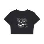 catsoup flower crop tee