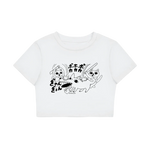 catsoup bat crop tee