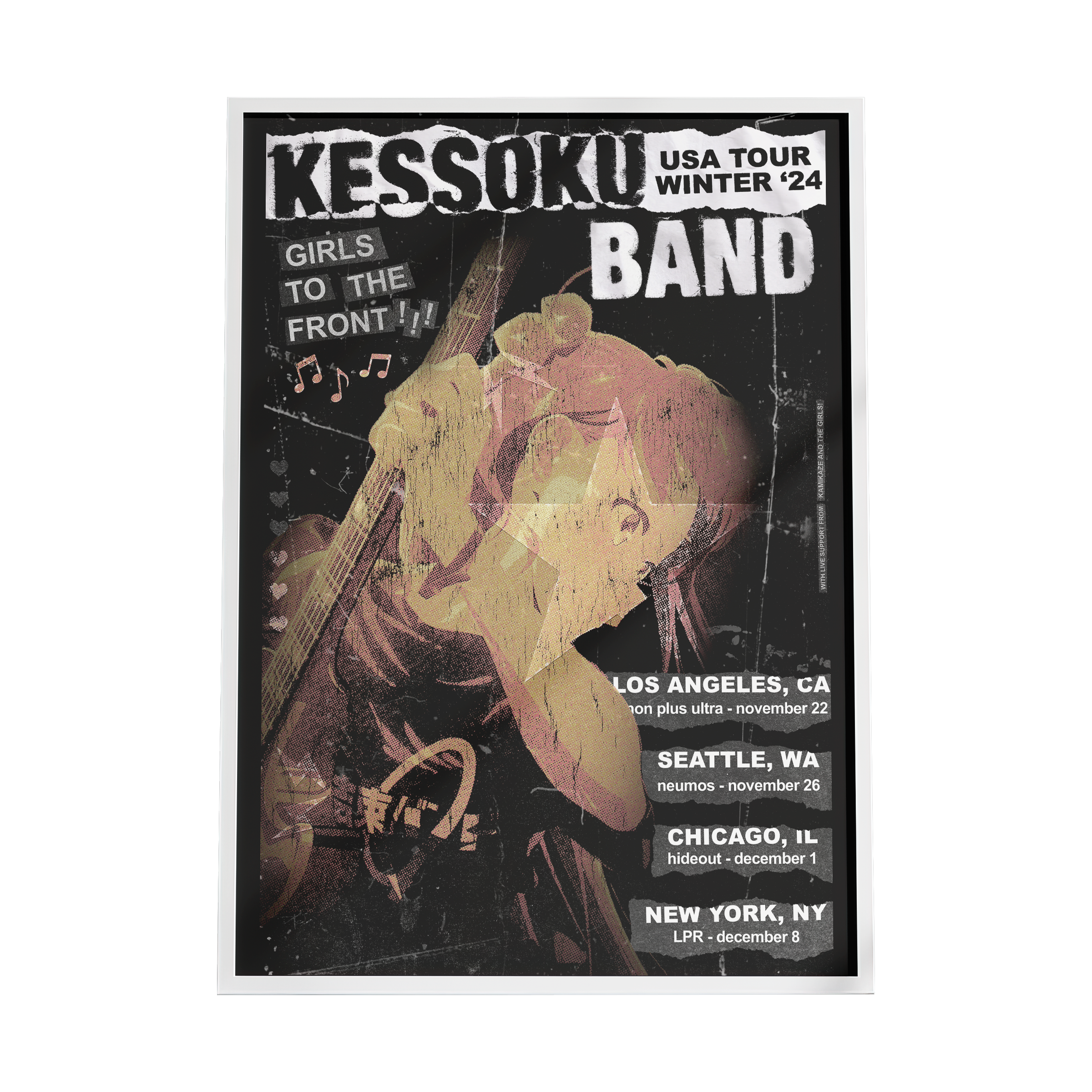 kessoku band tour poster print